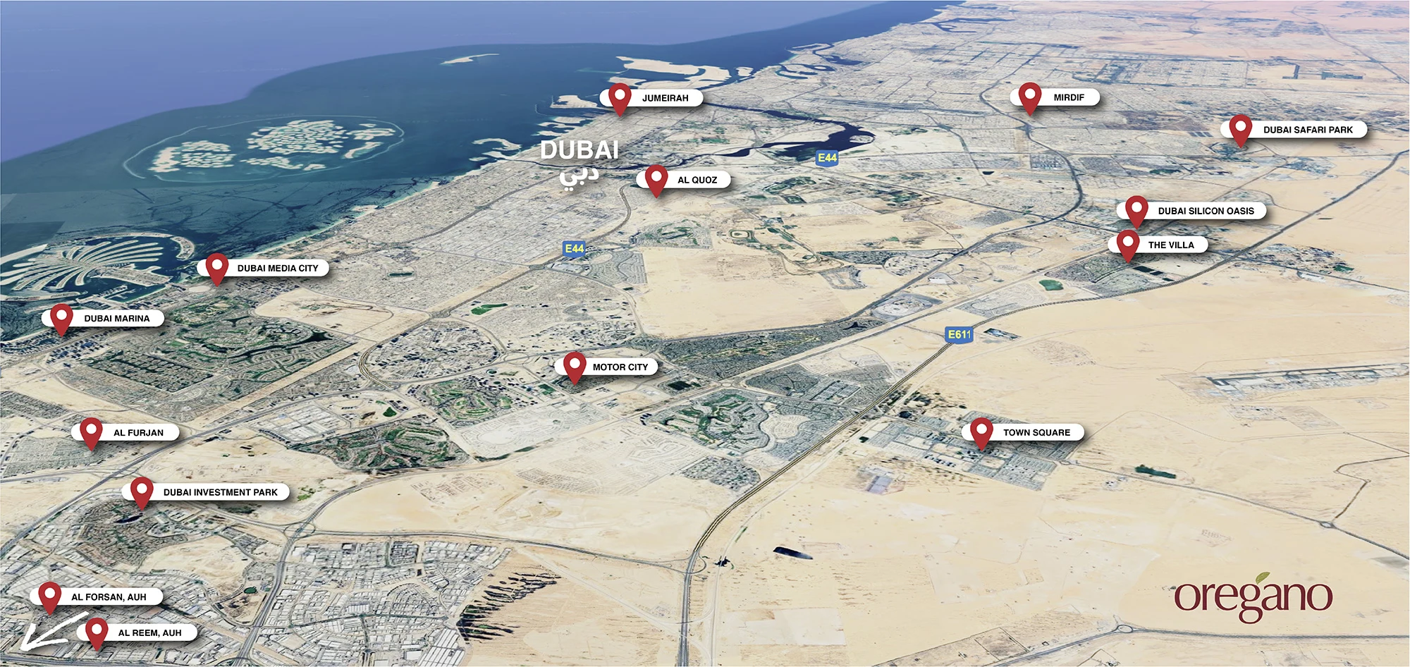 Branch locations map